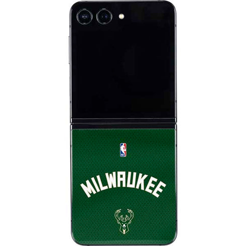 NBA Milwaukee Bucks Jersey Galaxy Z Flip5 5G Skin